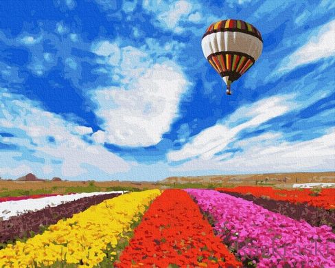 Картина по номерам Полёт над тюльпанами (BRM34021) фото интернет-магазина Raskraski.com.ua
