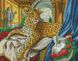 Картина зі страз Королівський леопард (39 х 50 см) Dream Art (DA-31685) — фото комплектації набору