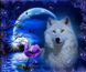 Алмазная живопись Белый волк ТМ Алмазная мозаика (DM-274, Без подрамника) — фото комплектации набора