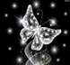 Алмазная вышивка Звёздная бабочка (ME24813) Диамантовые ручки (GU_178218, На подрамнике) — фото комплектации набора