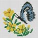 Набор алмазной мозаики Бабочка с клематисом (15 х 15 см) Dream Art (DA-31771M, Без подрамника) — фото комплектации набора