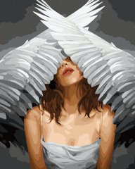 Картина по номерам Застенчивый ангел (ANG094) (Без коробки)