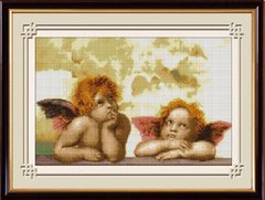Картина алмазная вышивка Два ангела (полная зашивка, квадратные камни) Dream Art (DA-30162, Без подрамника) фото интернет-магазина Raskraski.com.ua