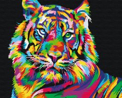 Картина по номерам Тигр поп-арт (BS26176) (Без коробки)