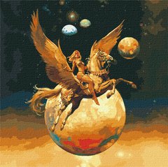 Картина по номерам Завоевательница космоса с красками металлик (KHO9542) Идейка (Без коробки)