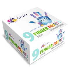Набір пальчикових фарб 9 шт. по 20 мл (ACR-5024-AC) ArtCraft