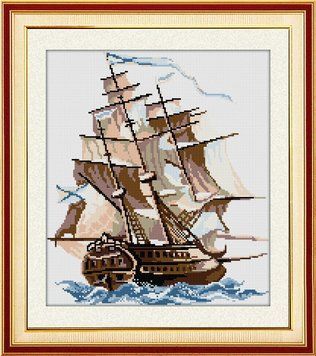 Алмазная картина Бригантина Dream Art (DA-30581, Без подрамника) 39 х 43 см фото интернет-магазина Raskraski.com.ua