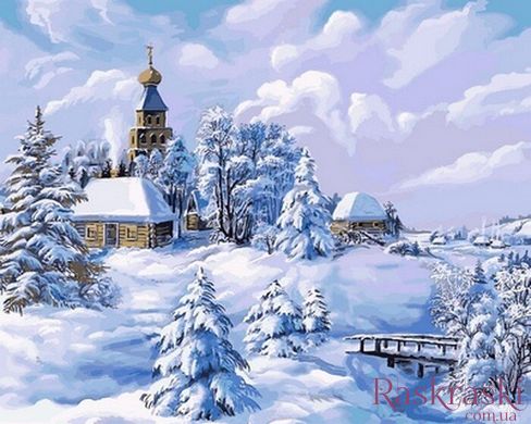 Картина по номерам Середина зимы (VP818) Babylon фото интернет-магазина Raskraski.com.ua