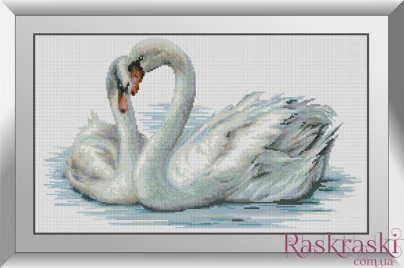 Алмазная вышивка Лебеди любви Dream Art (DA-31251, Без подрамника) фото интернет-магазина Raskraski.com.ua