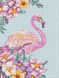 Картина из страз Фламинго в цветах Никитошка (EJ1049, На подрамнике) — фото комплектации набора