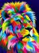 Картина по номерам Радужный лев (VK037) Babylon — фото комплектации набора