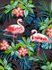 Живопись по номерам Фламинго в цветах (VK187) Babylon — фото комплектации набора