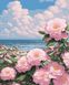 Полотно для малювання Ніжні троянди біля моря (BRM45629) — фото комплектації набору