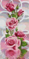 Картина алмазна вишивка Рожеві троянди ColorArt (CLR-PTS1300) фото інтернет-магазину Raskraski.com.ua