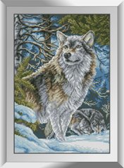 Алмазна вишивка Вовки в горах Dream Art (DA-31102) фото інтернет-магазину Raskraski.com.ua
