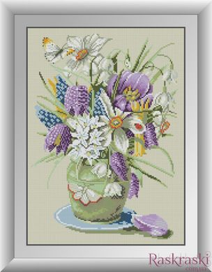 Набор алмазная мозаика Весенние цветы (полная зашивка, квадратные камни) Dream Art (DA-30215, Без подрамника) фото интернет-магазина Raskraski.com.ua