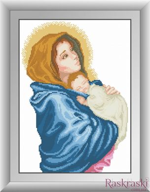 Картина из мозаики Богородица (квадратные камни, полная зашивка) Dream Art (DA-30512, Без подрамника) фото интернет-магазина Raskraski.com.ua