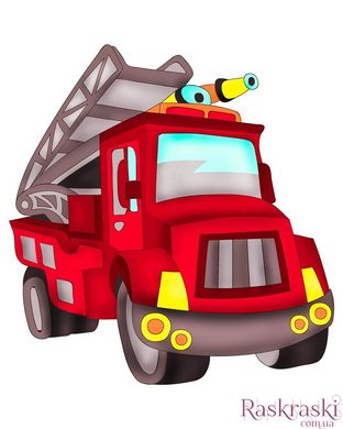 Картина по номерам Пожарная машина (ASK029) ArtStory (Без коробки)