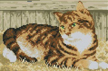 Картина мозаїка Котик ColorArt (CLR-PDT704) 20 х 30 см фото інтернет-магазину Raskraski.com.ua
