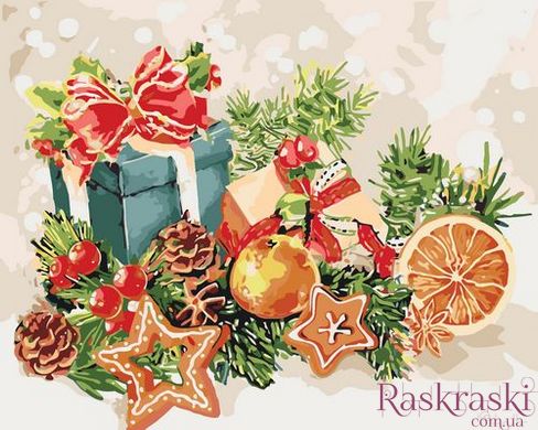 Рисование по номерам Дух Рождества (KH5535) Идейка фото интернет-магазина Raskraski.com.ua