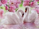 Картина из страз Лебеди в розовом (GM75229) Диамантовые ручки (GU_178167, На подрамнике) — фото комплектации набора