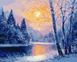 Картина за номерами Зимовий вечір (KH2872) Идейка — фото комплектації набору