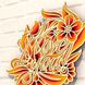 Деревянные картины раскраски I love you оранжевая мандала Wortex Woods (3DP60001)