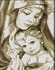 Алмазна мозаїка Мадонна з немовлям (У) Діамантові ручки (GU_178257) фото інтернет-магазину Raskraski.com.ua