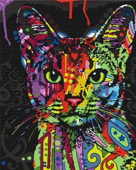 Картина за номерами Абиссинська кішка (BS9868) BrushMe (Без коробки)