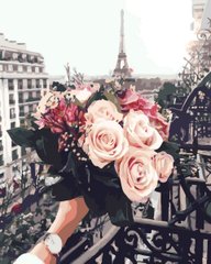 Картина за номерами Троянди в Парижі (BRM32929) фото інтернет-магазину Raskraski.com.ua