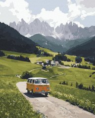 Картини за номерами Дорога в Альпи (ANG043) (Без коробки)