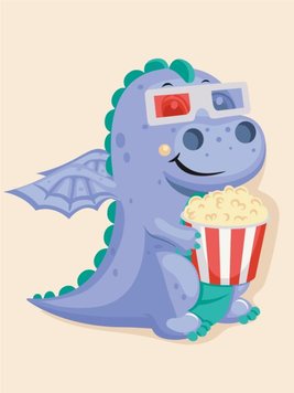 Картина за номерами Фільм для дракона (KBS0115) (Без коробки)