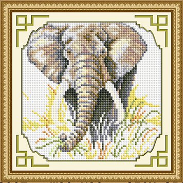 Картина з мозаїки Слон Dream Art (DA-30371) фото інтернет-магазину Raskraski.com.ua