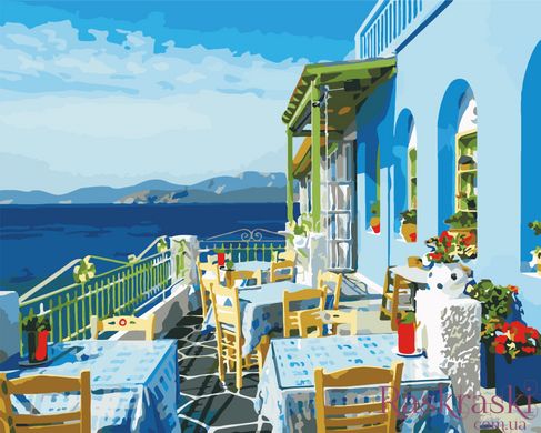 Розмальовка по номерах Сонячна Греція (AS0528) ArtStory фото інтернет-магазину Raskraski.com.ua