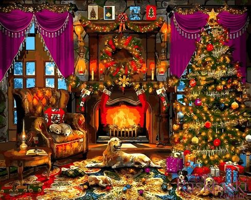 Картина по номерам Рождественская елка (VP1271) Babylon фото интернет-магазина Raskraski.com.ua