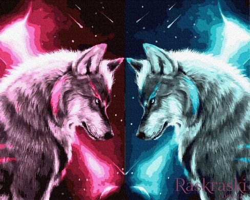 Картина по номерам Звездные волки (BK-GX30336) (Без коробки)