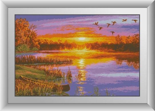 Картина стразами Захід Dream Art (DA-31053) 57 x 87 см фото інтернет-магазину Raskraski.com.ua