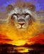 Картина по номерам Закатный лев (VP1082) Babylon — фото комплектации набора