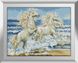 Картина алмазна вишивка Білі коні Dream Art (DA-31453) — фото комплектації набору