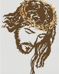 Набір алмазної мозаїки Ісус в терновому вінку Алмазна мозаіка (OSG019) фото інтернет-магазину Raskraski.com.ua