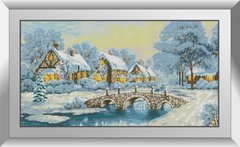 Картина з мозаїки Зимовий захід Dream Art (DA-31159) фото інтернет-магазину Raskraski.com.ua