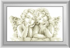 Набор алмазная мозаика Два ангелочка Dream Art (DA-30590, Без подрамника) фото интернет-магазина Raskraski.com.ua