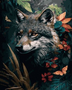 Холст для рисования Волк в зарослях (BK-GX47472) (Без коробки)