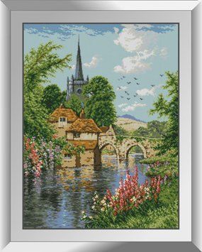 Мозаика алмазная Английский пейзаж Dream Art (DA-31409, Без подрамника) 56 x 74 см фото интернет-магазина Raskraski.com.ua