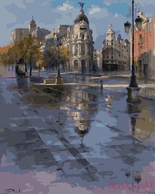 Картина за номерами У Мадриді після дощу (BK-GX43448) (Без коробки)