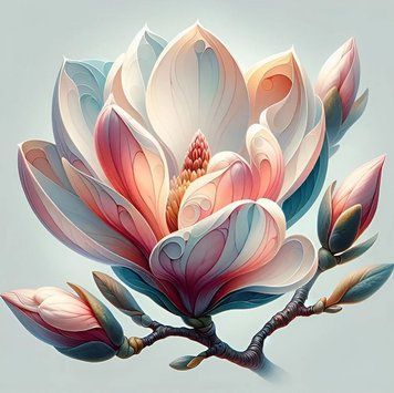 Алмазная вышивка Цветок магнолии Диамантовые ручки (GU_187105, На подрамнике) 30 х 30 см фото интернет-магазина Raskraski.com.ua