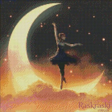 Набор алмазной мозаики Лунная принцесса Идейка (AMO7460, На подрамнике) фото интернет-магазина Raskraski.com.ua