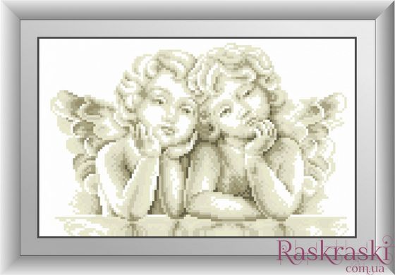 Набор алмазная мозаика Два ангелочка Dream Art (DA-30590, Без подрамника) фото интернет-магазина Raskraski.com.ua