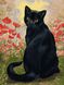Картина за номерами Чорна кішка в маках (VK274) Babylon — фото комплектації набору