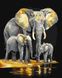 Картина за номерами Сімейство слонів з фарбами металік extra ©art_selena_ua (KH6530) Ідейка — фото комплектації набору